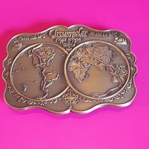 Circumpolar Race Around The World,  Brass Buckle, by Ashworth Awards